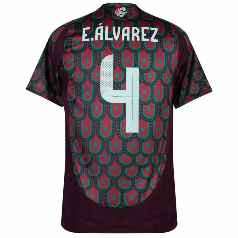 Alvarez Mexique 2024-25 Domicile Maillot Supporter - Rouge