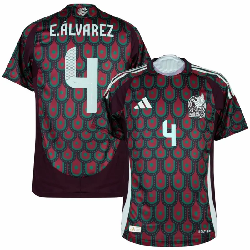 Alvarez Mexique 2024-25 Domicile Maillot Supporter - Rouge