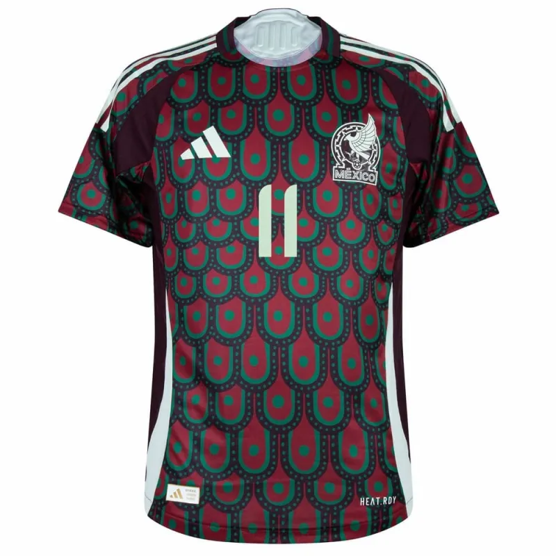 Jiménez Mexique 2024-25 Domicile Maillot Supporter - Rouge