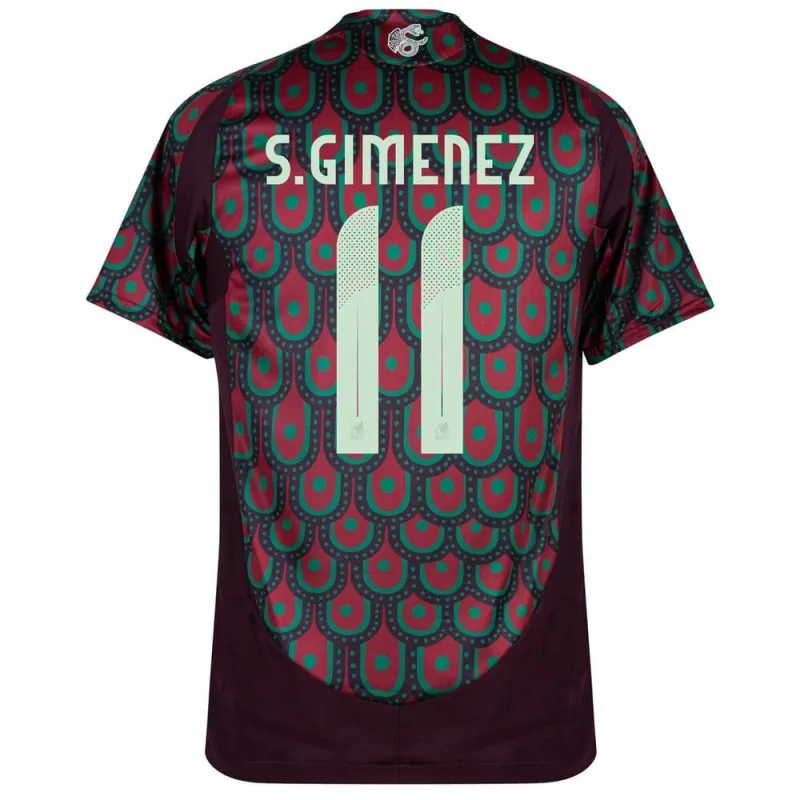Jiménez Mexique 2024-25 Domicile Maillot Supporter - Rouge