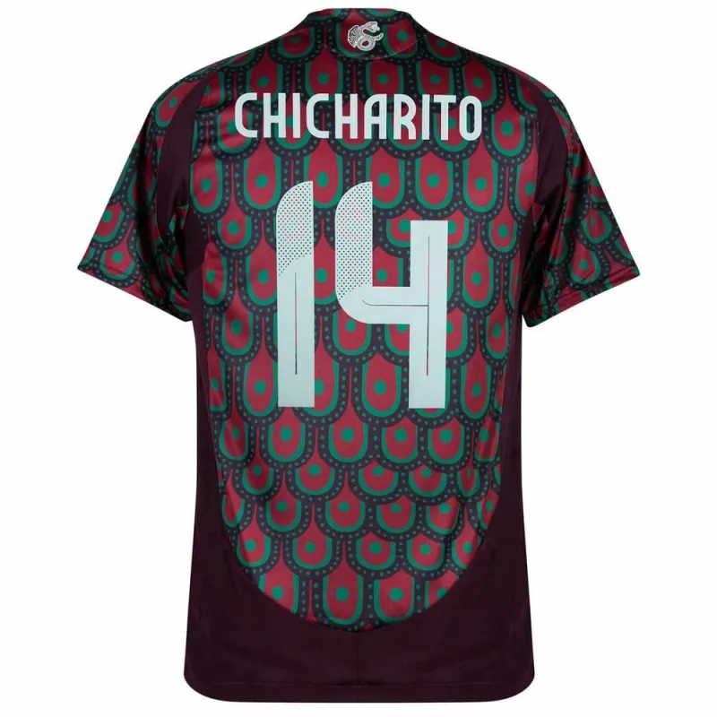 Chicharito Mexique 2024-25 Domicile Maillot Supporter - Rouge