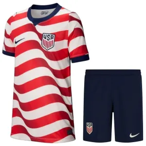 USA 2026/27 Kit Bambino Casa Rosso Bianco