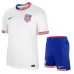 L'ensemble de maillots domicile 2024/25 pour enfants de l'équipe des États-Unis, blanc