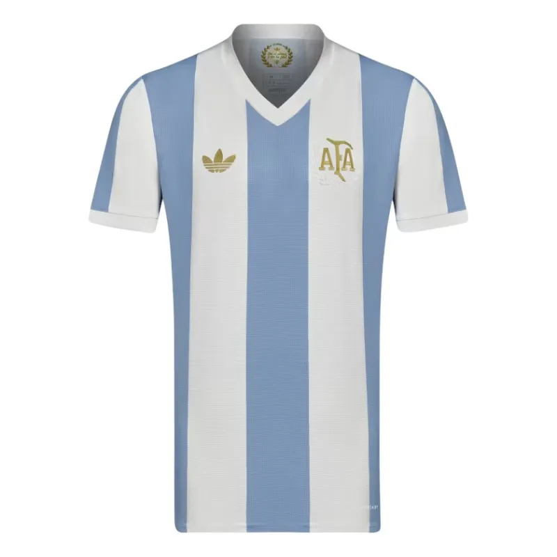 Argentinien 50-jähriges Match-Trikot (Hellblau)