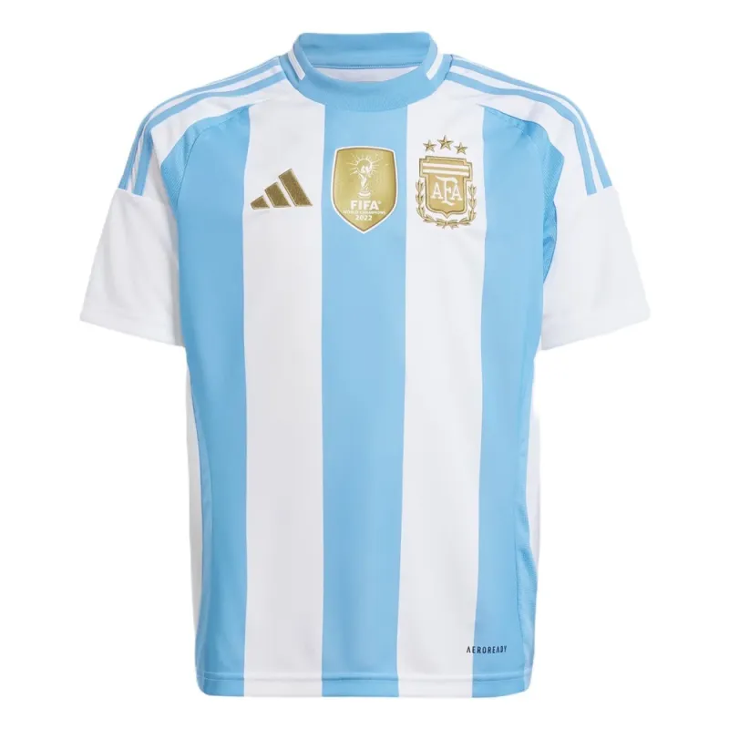 Argentine 2024/25 Maillot Domicile Réplique Enfant Complet - Bleu Clair