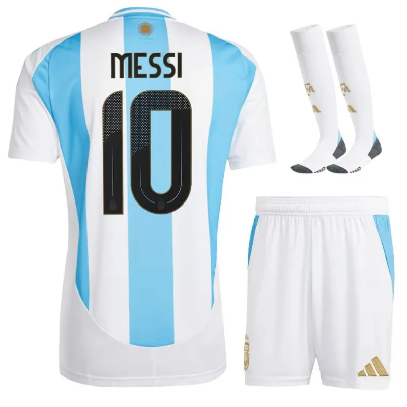 Messi Argentine 2024/25 Maillot Domicile Enfant - Bleu et Blanc