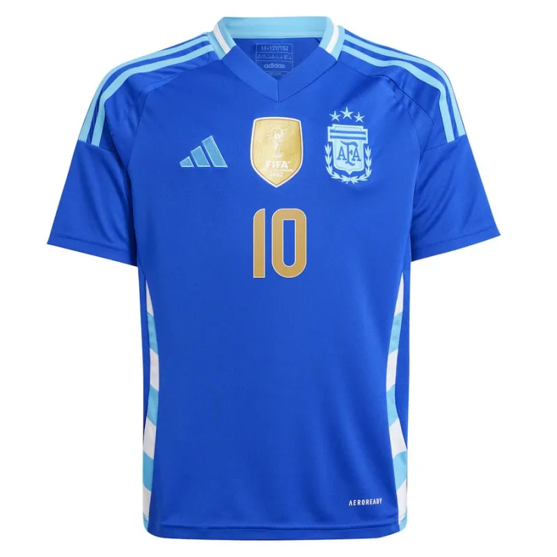 Messi, Camiseta de la selección argentina de visita 2024/25 para niños (Azul)