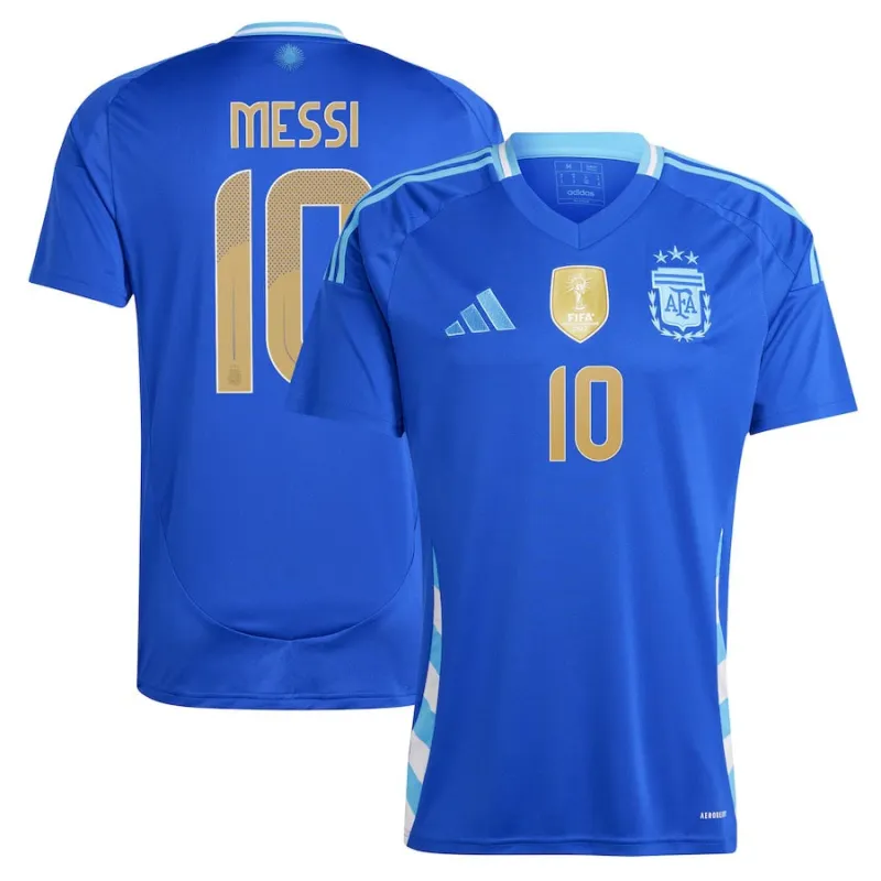 Messi, Maillot d'équipe d'Argentine en déplacement 2024/25 (Bleu)