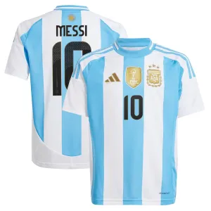 Argentinien 2024/25 Heim Kinder-Trikot (Himmelblau)