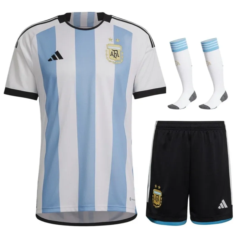 Argentina 2022 Copa del Mundo Local Niño Conjunto - Azul Cielo