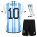 Messi Argentinien 2022 WM Kinder Trikotset - Himmelblau