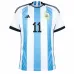 Di Maria, Maillot domicile de l'Argentine pour la Coupe du monde 2022 (Bleu ciel)