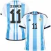 Di Maria, Maillot domicile de l'Argentine pour la Coupe du monde 2022 (Bleu ciel)