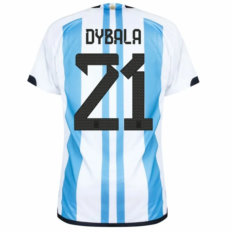 Dybala, Maglia di casa dell'Argentina per la Coppa del mondo 2022 (Blu celeste)
