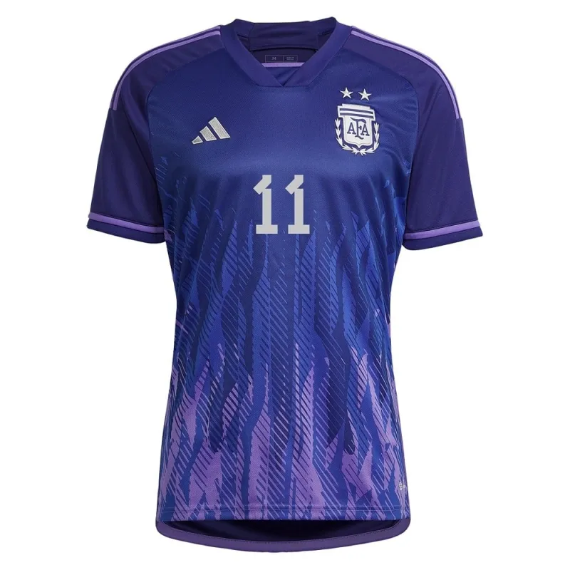 DI MARIA, Maillot extérieur de l'Argentine pour la Coupe du monde 2022 (Bleu)