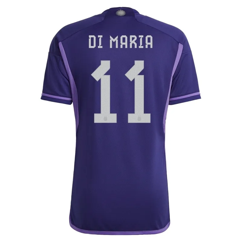 DI MARIA, Maillot extérieur de l'Argentine pour la Coupe du monde 2022 (Bleu)