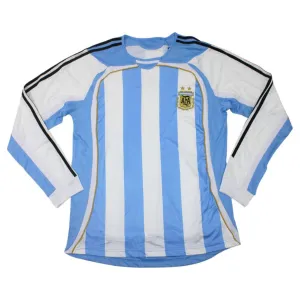 Argentinien Langarm-Heimtrikot 2006 (Blau und Weiß)