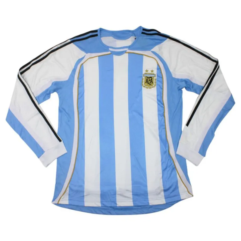 Argentinien Langarm-Heimtrikot 2006 (Blau und Weiß)