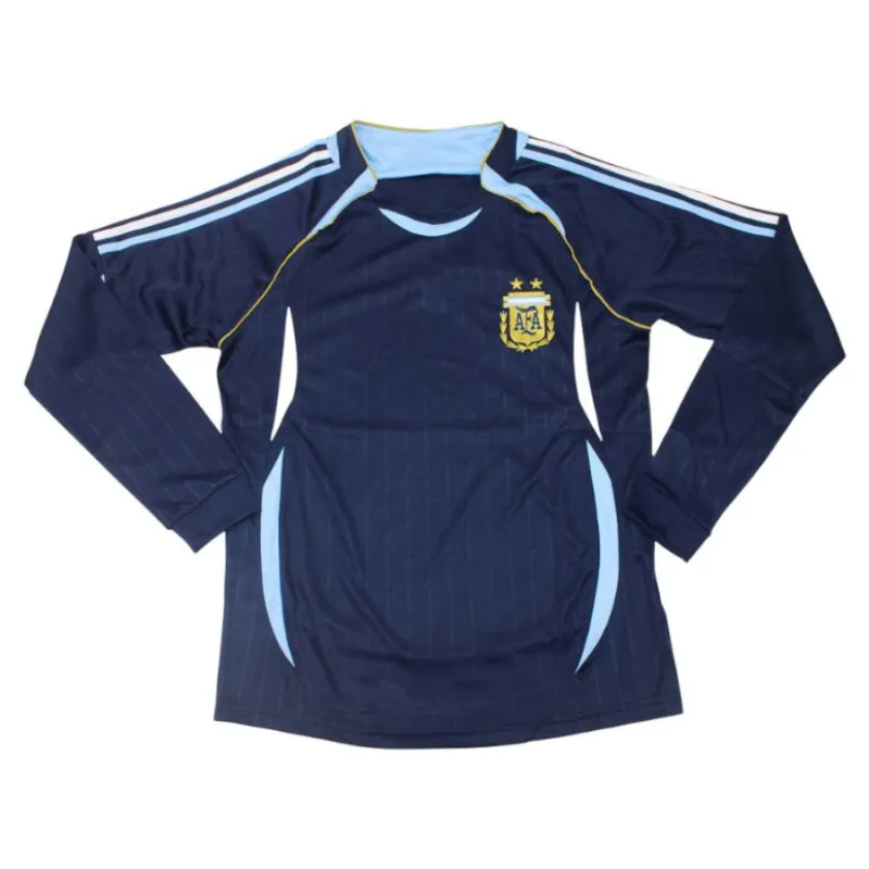 Argentinien Langarm-Auswärtstrikot 2006 (Blau)