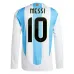 Messi Argentina 2024/25 Home Long Sleeve Replica Jersey - Light Blue