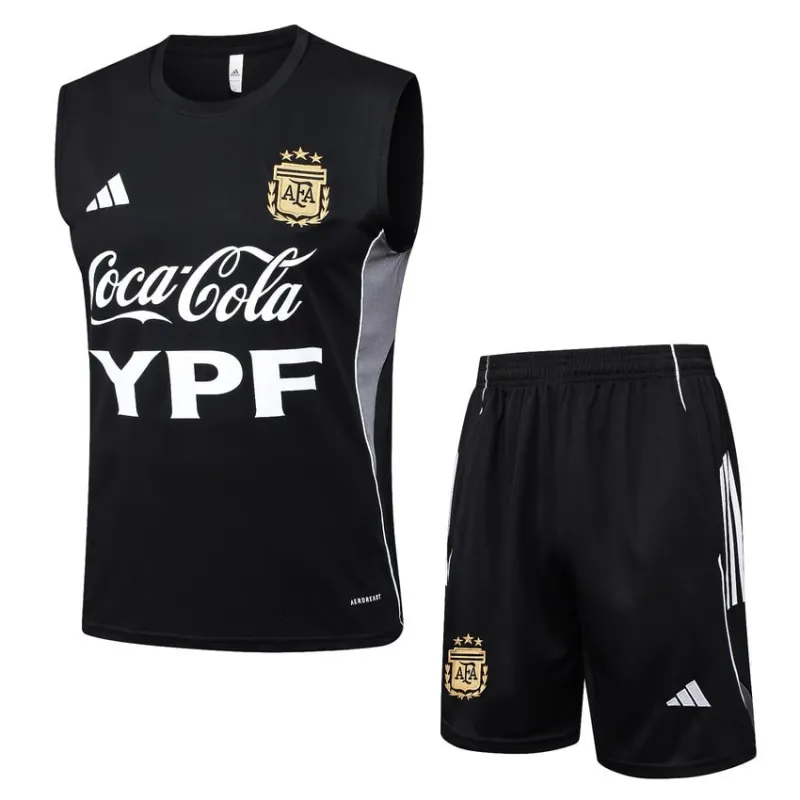 Ensemble Débardeur + Short Argentine 2025/26 - Noir