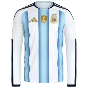 Maglia Argentina Casa Maniche Lunghe Mondiali 2026/27