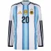 Argentine MAC ALLISTER 2026/27 Maillot domicile à manches longues - Bleu/Blanc