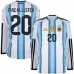 Argentine MAC ALLISTER 2026/27 Maillot domicile à manches longues - Bleu/Blanc