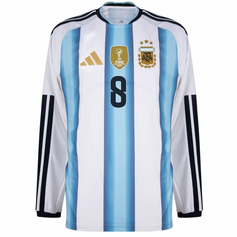 Argentine E.FERNANDEZ 2026/27 Maillot domicile à manches longues - Bleu/Blanc