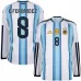 Argentine E.FERNANDEZ 2026/27 Maillot domicile à manches longues - Bleu/Blanc