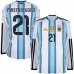 Argentinien MASTANTUONO 2026/27 Heimtrikot mit langen Ärmeln - Blau/Weiß
