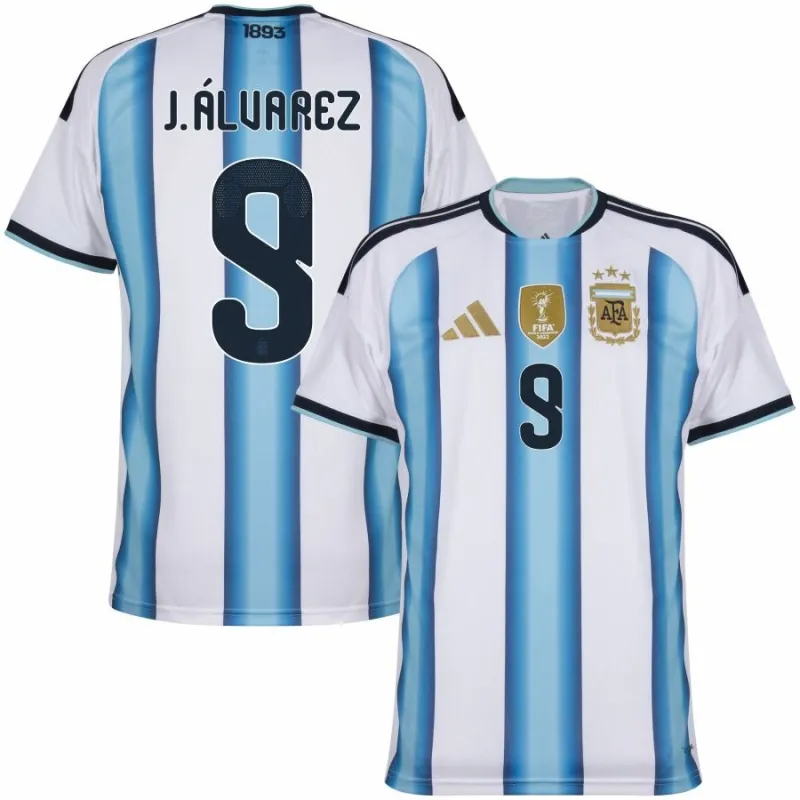 Argentina J.ALVAREZ 2026/27 Home Jersey - Blue/White