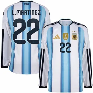 Argentina L.MARTINEZ 2026/27 Maglia home a maniche lunghe - Blu/Bianca