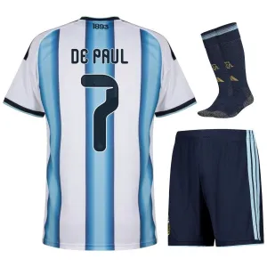 Completo Casa Bambino DE PAUL Argentina 2026/27 - Blu/Bianco