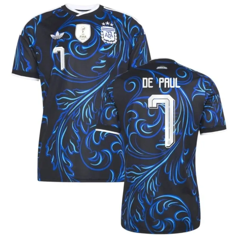 Maillot Extérieur Argentine DE PAUL 2026/27 Bleu