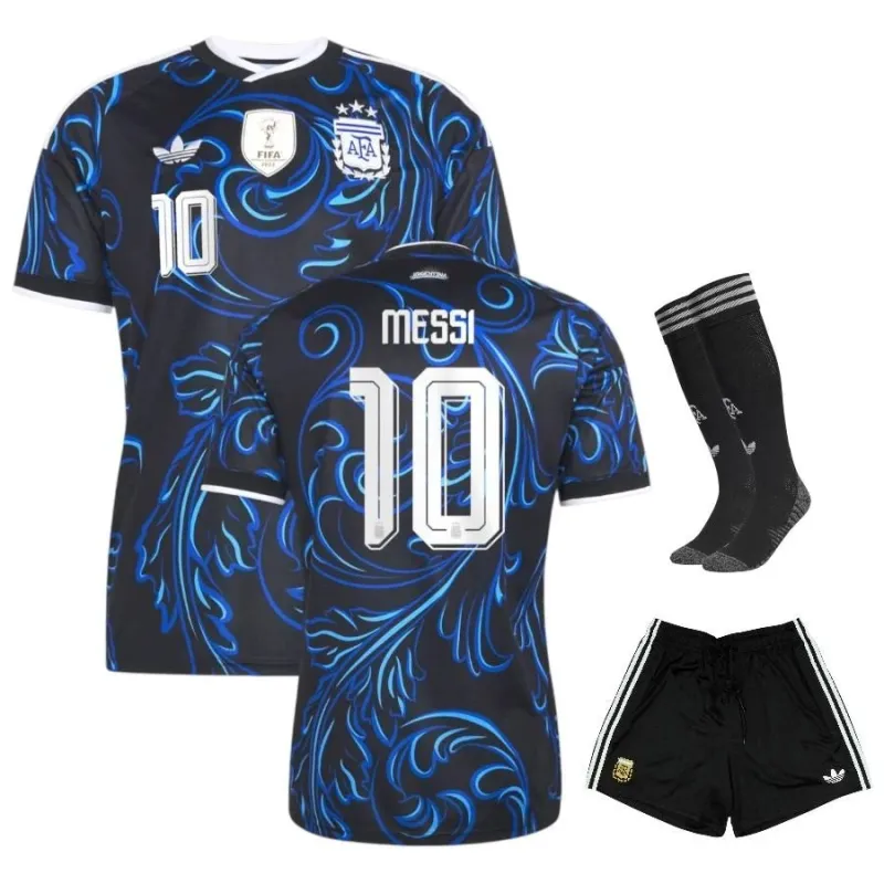 Conjunto Niño Visitante Argentina MESSI 2026/27 Azul