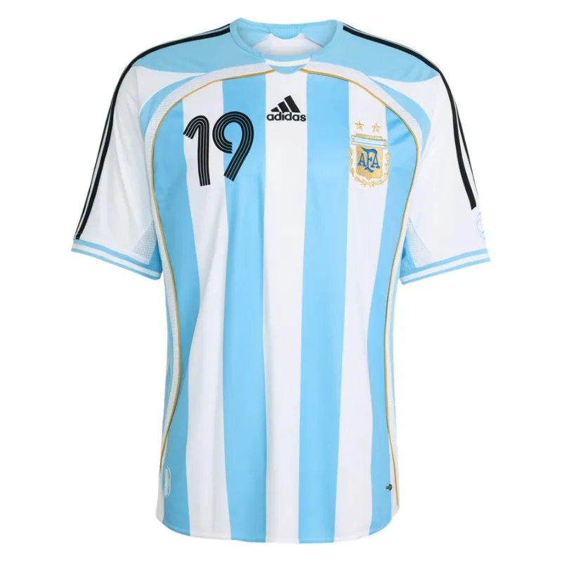 Argentinien MESSI 2006 Retro Heimtrikot Blau Weiß