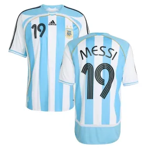 Argentinien MESSI 2006 Retro Heimtrikot Blau Weiß