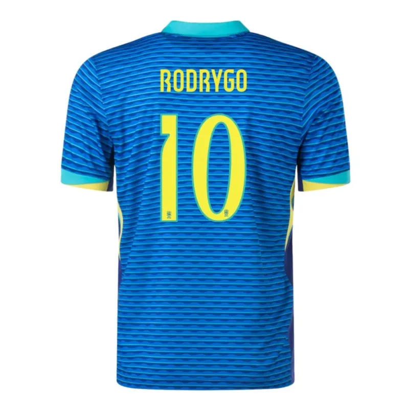 RODRIGO Brazil 2024/25 Away Kids Fan Edition Kit - Blue