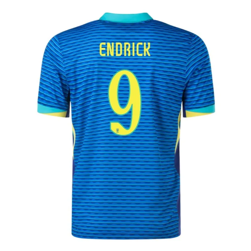 ENDRICK Brasilien 2024/25 Auswärts Kinder Fan-Trikotset - Blau