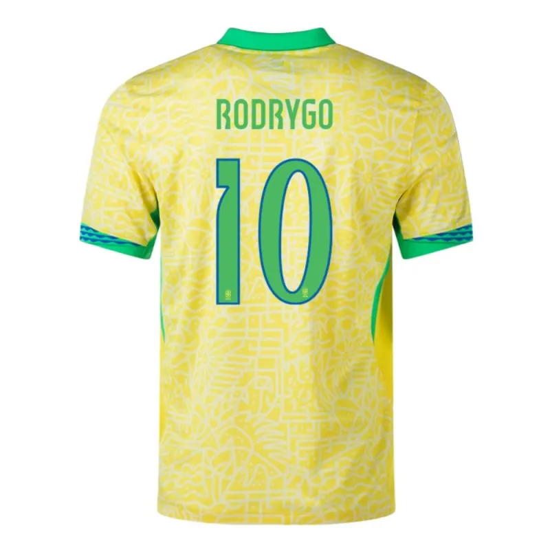 Rodrygo, Brasilien Heimtrikot 2024/25, Fanausgabe, Gelb