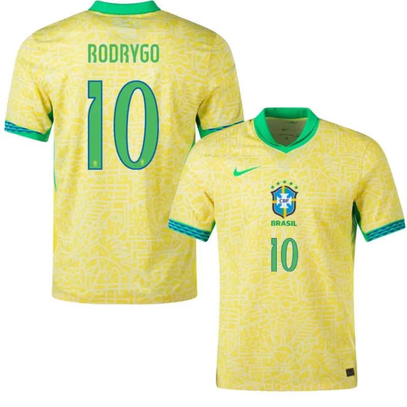 Rodrygo, Brasilien Heimtrikot 2024/25, Fanausgabe, Gelb