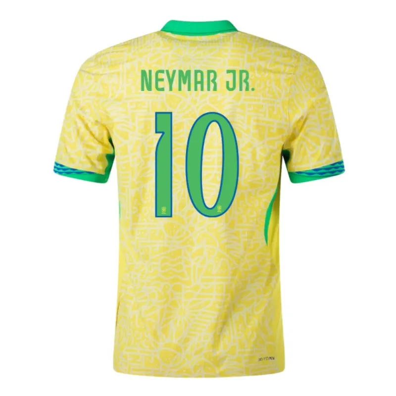 Neymar, Brasilien Heimtrikot 2024/25, Fanausgabe, Gelb