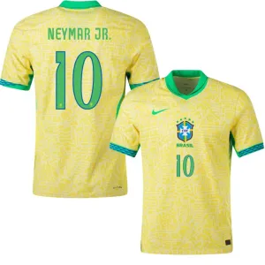 Neymar, Brasilien Heimtrikot 2024/25, Fanausgabe, Gelb