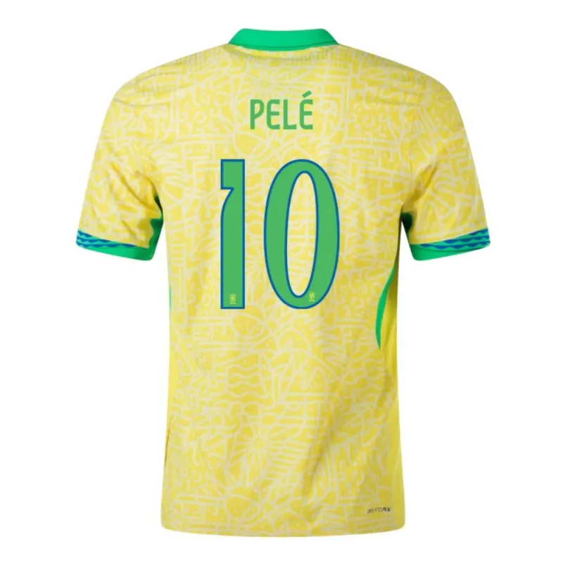 Pelé, Brasilien Heimtrikot 2024/25, Fanausgabe, Gelb