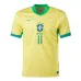 Raphinha, Brazil 2024/25 Home Jersey, Fan Version, Yellow