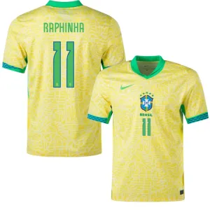 Raphinha, Brasilien Heimtrikot 2024/25, Fanausgabe, Gelb