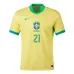 Endrick, Brazil 2024/25 Home Jersey, Fan Edition, Yellow