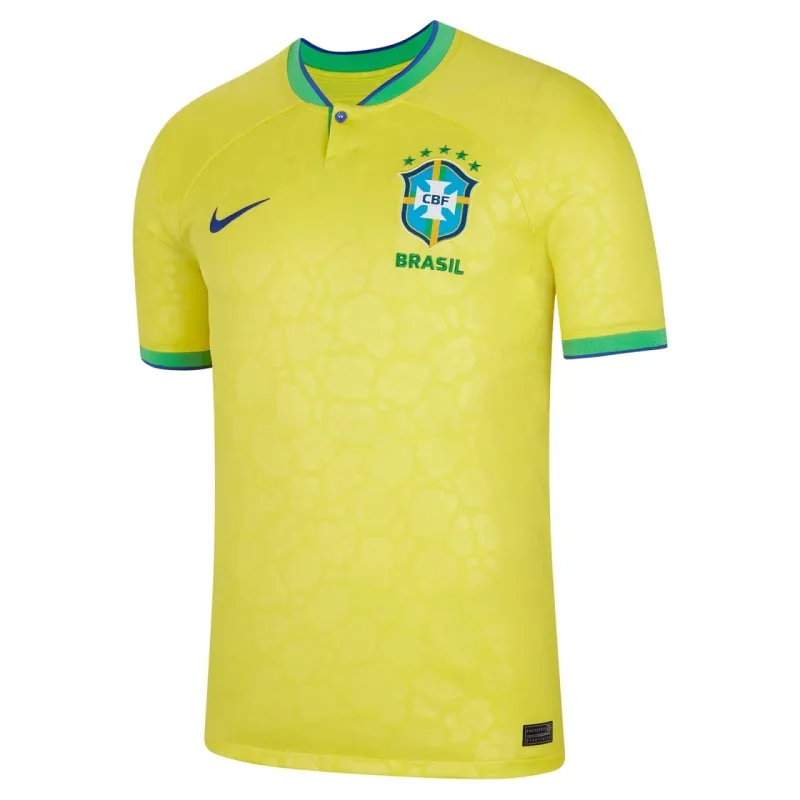 Camiseta del jugador del Brasil para la Copa Mundial 2022 (Camiseta local, Amarilla)