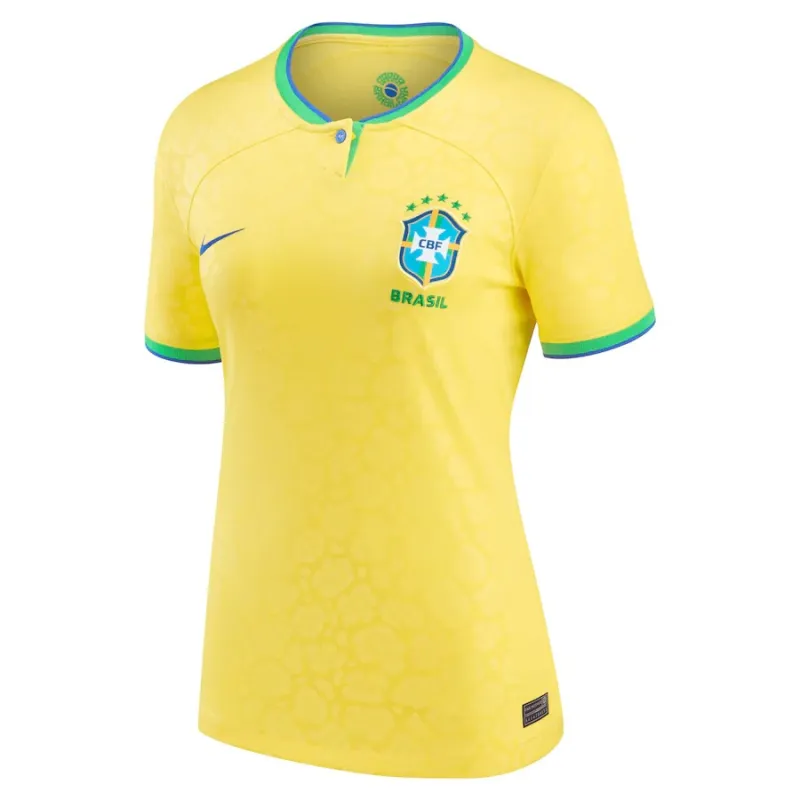 Brazil 2022 World Cup Women's Home Fan Jersey (Yellow)